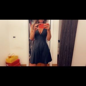 NWT Free People Vegan Leather mini dress - size 2